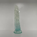 7.28in Soft TPE Clear Real Dildo For G-Spot Clitoris Stimulation Toy