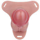 7.28in Strap on Hollow Soft Silicone Cock Cage Dildo For Chastity Cock