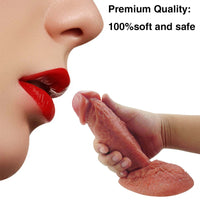 7.28in Super Strong Sucker Hands-free Playing Dildo With Smooth Texture