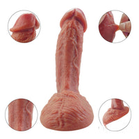 7.28in Super Strong Sucker Hands-free Playing Dildo With Smooth Texture