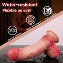 7.28in Water Spraying Liquid Silicone Double Layer Realistic Cumming Dildo