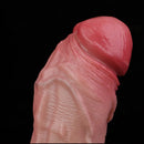 7.28in Water Spraying Liquid Silicone Double Layer Realistic Cumming Dildo