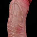 7.28in Water Spraying Liquid Silicone Double Layer Realistic Cumming Dildo