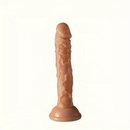 7.29in TPE Female Flesh Dildo Cock Sex Toy For Handsfree Sex Play