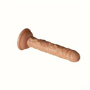 7.29in TPE Female Flesh Dildo Cock Sex Toy For Handsfree Sex Play