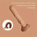 7.29in TPE Female Flesh Dildo Cock Sex Toy For Handsfree Sex Play