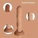 7.29in TPE Female Flesh Dildo Cock Sex Toy For Handsfree Sex Play