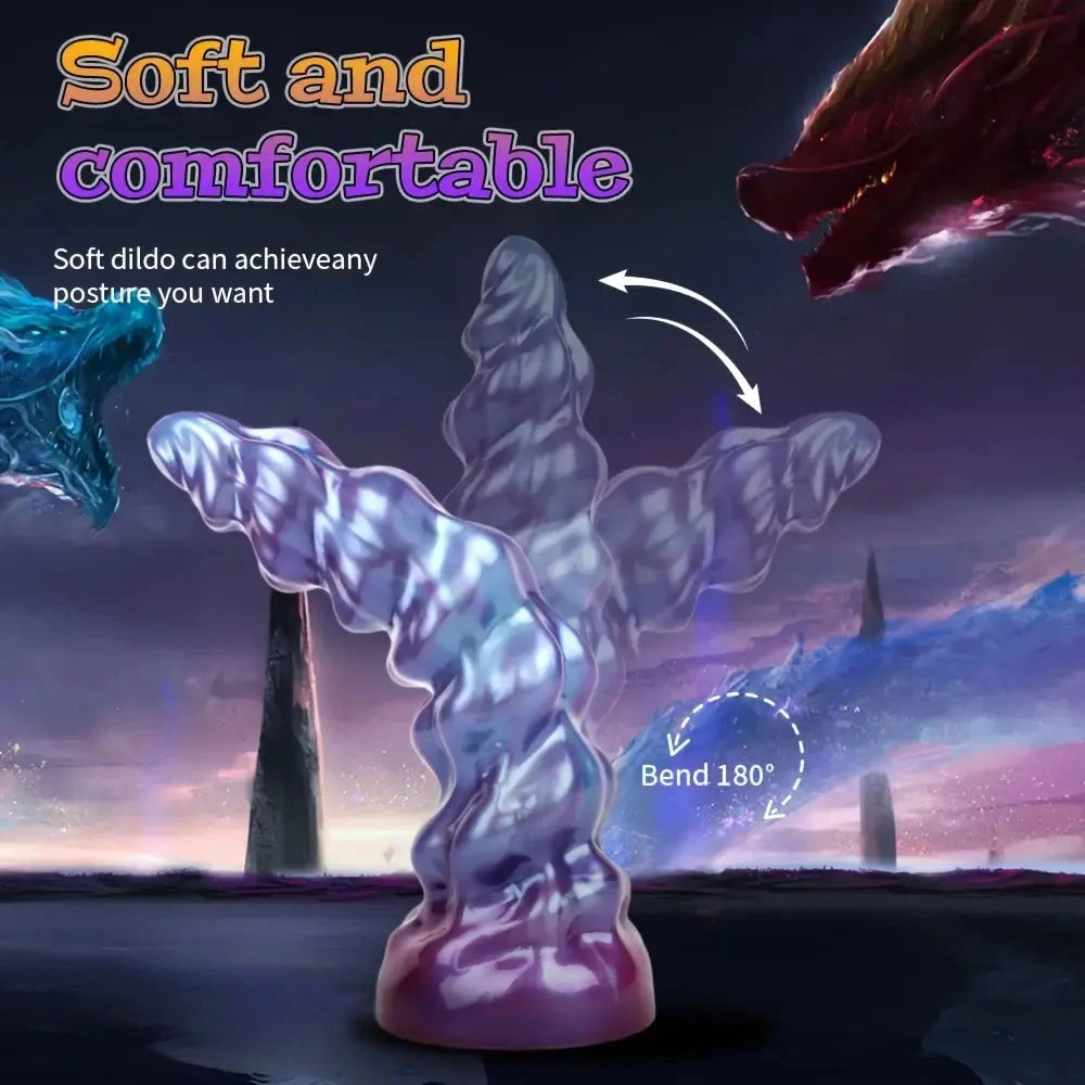 7.2in 10.07in 13.14in Fantasy Monster Silicone Dildo For Women Men Sex Toy
