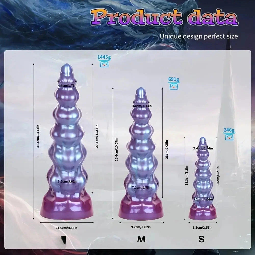 7.2in 10.07in 13.14in Fantasy Monster Silicone Dildo For Women Men Sex Toy