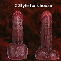 7.2in 7.3in Soft Flexible Liquid Silicone Realistic Penis Dildo Sex Toy