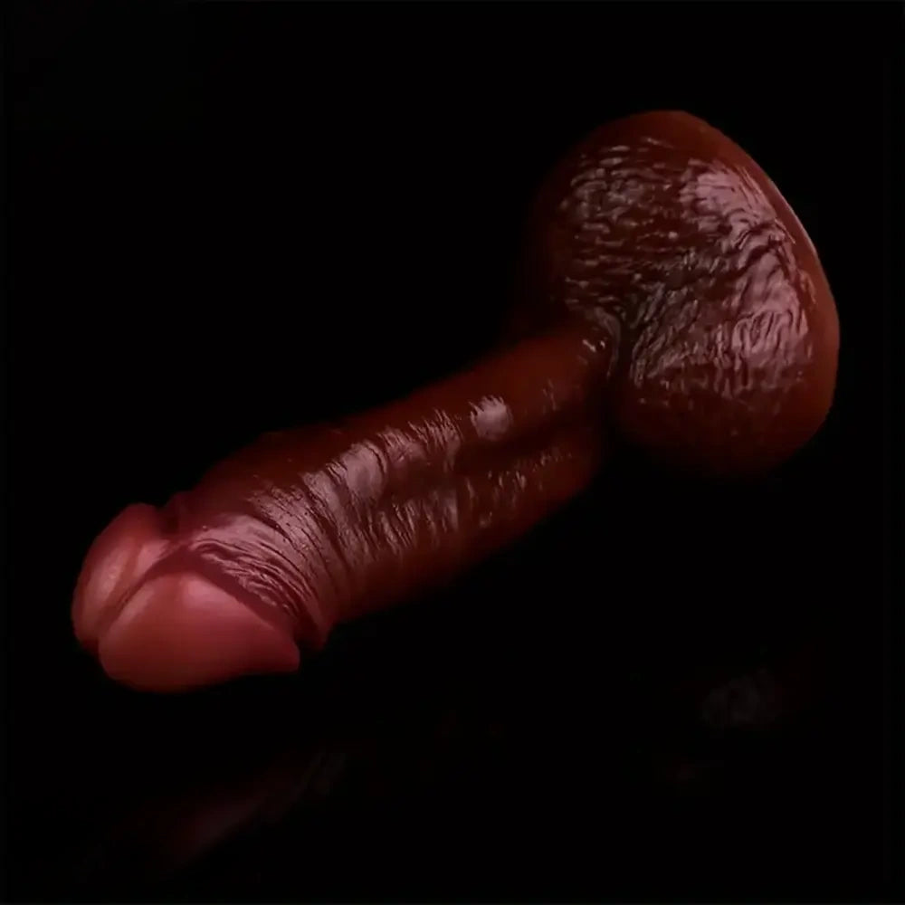 7.2in 7.3in Soft Flexible Liquid Silicone Realistic Penis Dildo Sex Toy