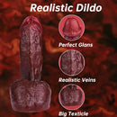 7.2in 7.3in Soft Flexible Liquid Silicone Realistic Penis Dildo Sex Toy
