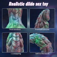 7.2in 8.34in 9.56in Silicone Soft Fantasy Dragon Monster Dildo Love Toy