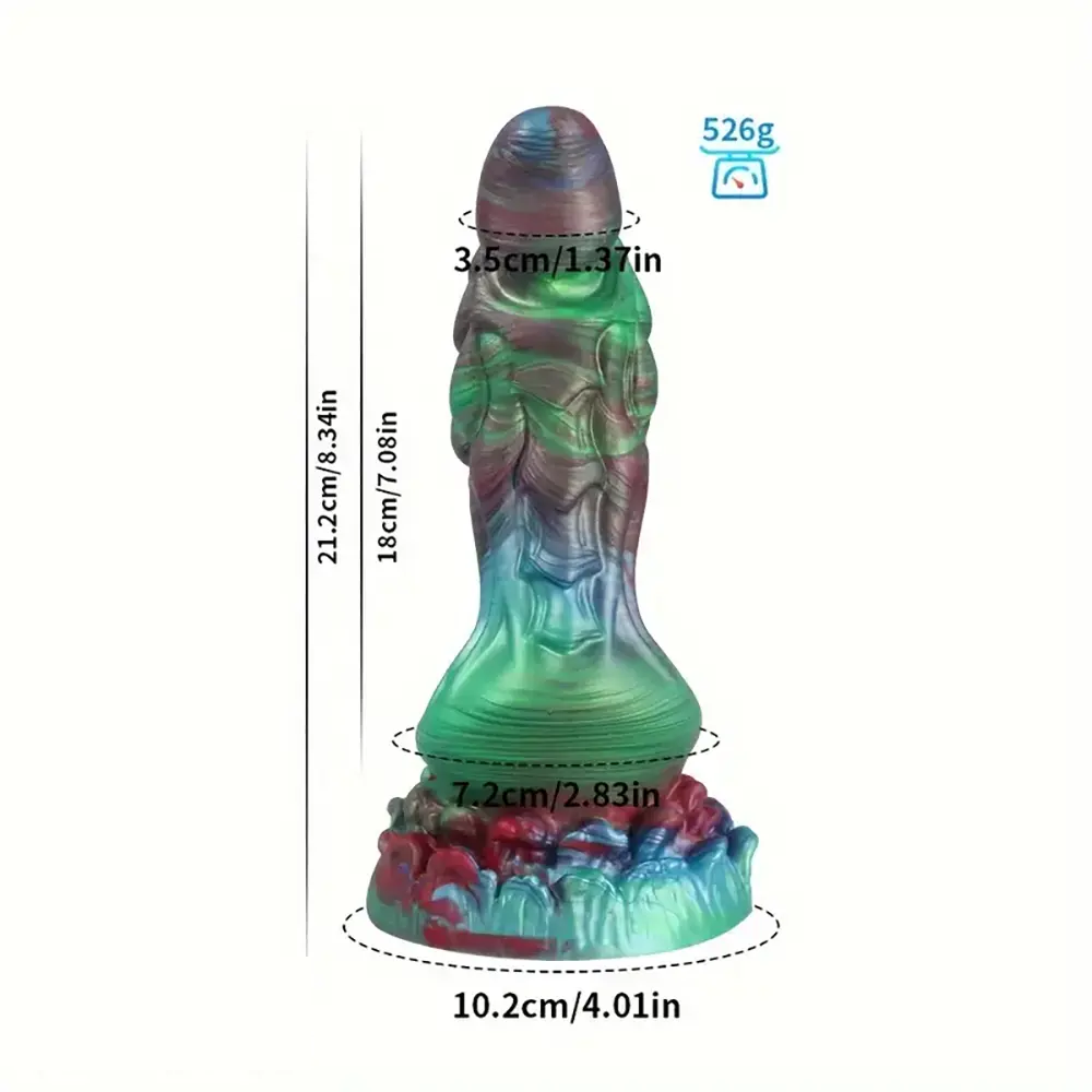 7.2in 8.34in 9.56in Silicone Soft Fantasy Dragon Monster Dildo Love Toy