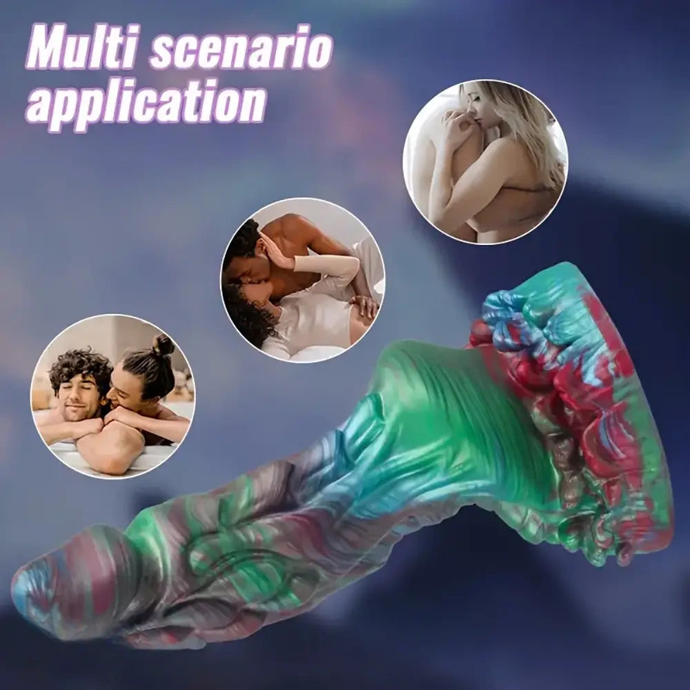 7.2in 8.34in 9.56in Silicone Soft Fantasy Dragon Monster Dildo Love Toy
