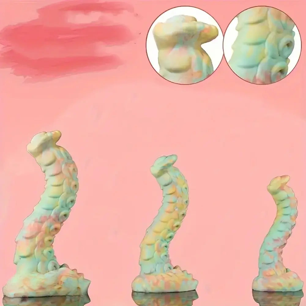 7.2in 8.85in 9.44in Soft Silicone Fantasy Dildo For Prostate Training