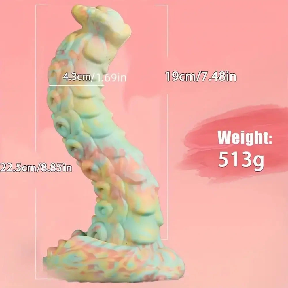 7.2in 8.85in 9.44in Soft Silicone Fantasy Dildo For Prostate Training