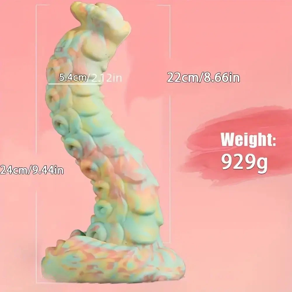 7.2in 8.85in 9.44in Soft Silicone Fantasy Dildo For Prostate Training