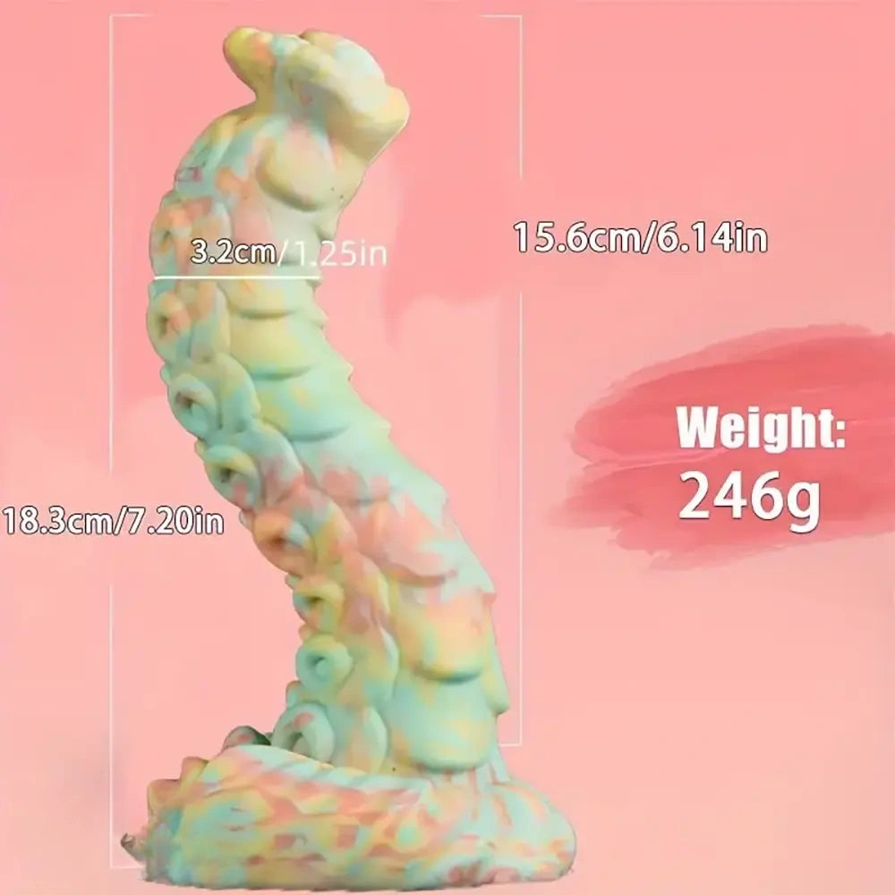 7.2in 8.85in 9.44in Soft Silicone Fantasy Dildo For Prostate Training