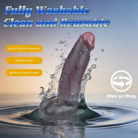 7.2in Dual Density Silicone Soft Real Dildo Ideal For Couples Boyfriend