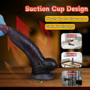7.2in Dual Density Silicone Soft Real Dildo Ideal For Couples Boyfriend