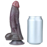 7.2in Dual Density Silicone Soft Real Dildo Ideal For Couples Boyfriend