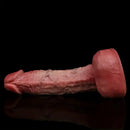 7.2in Dual Layer Liquid Silicone Dildo Soft Masturbator With Suction Base