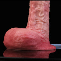 7.2in Liquid Silicone Double Layer Realistic Cumming Dildo For Ejacluting