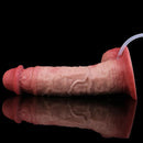 7.2in Liquid Silicone Double Layer Realistic Cumming Dildo For Ejacluting