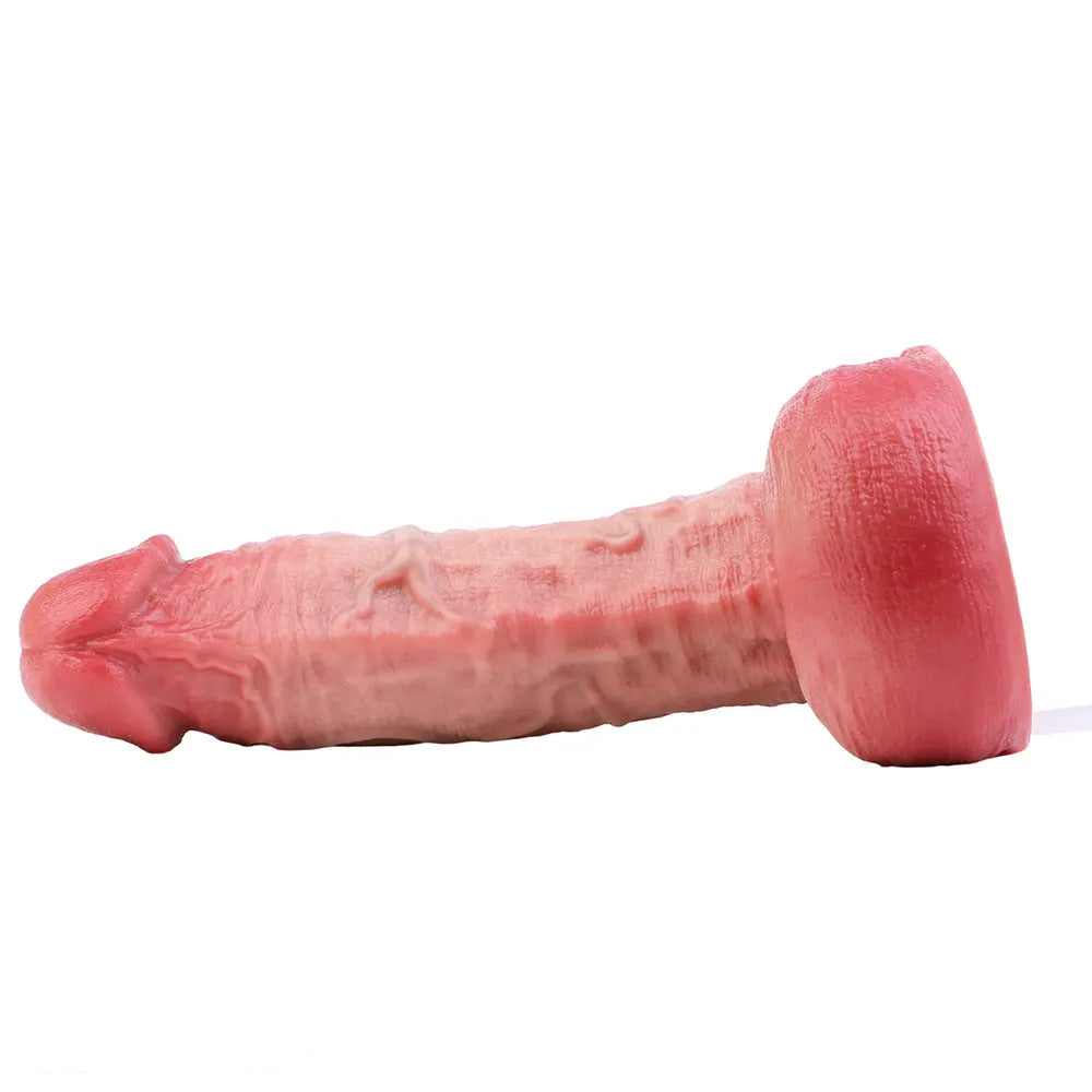 7.2in Liquid Silicone Double Layer Realistic Cumming Dildo For Ejacluting