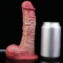 7.2in Liquid Silicone Double Layer Realistic Cumming Dildo For Ejacluting