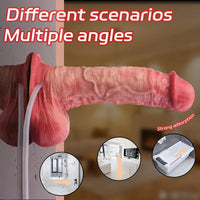 7.2in Liquid Silicone Double Layer Realistic Cumming Dildo For Ejacluting