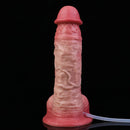7.2in Liquid Silicone Double Layer Realistic Cumming Dildo For Ejacluting