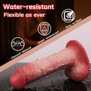 7.2in Liquid Silicone Double Layer Realistic Cumming Dildo For Ejacluting