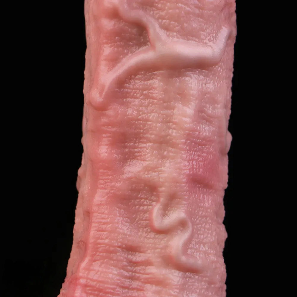7.2in Liquid Silicone Double Layer Realistic Cumming Dildo For Ejacluting