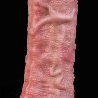7.2in Liquid Silicone Double Layer Realistic Cumming Dildo For Ejacluting