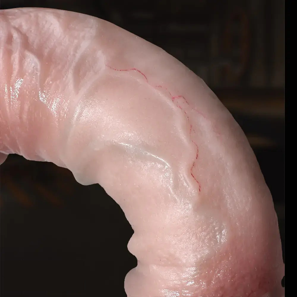 7.2in Liquid Silicone Soft Super Realistic Dildo Skin Feeling Sex Toy