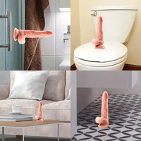7.2in Premium Realistic Dildo With Lifelike Testicle For G Spot Sex