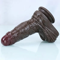 7.2in Realistic Silicone Dildo Soft Textured Vein Detail For Women Men