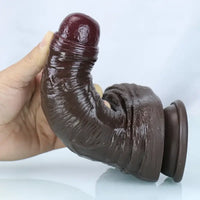 7.2in Realistic Silicone Dildo Soft Textured Vein Detail For Women Men