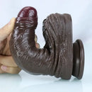 7.2in Realistic Silicone Dildo Soft Textured Vein Detail For Women Men
