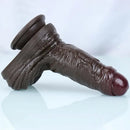7.2in Realistic Silicone Dildo Soft Textured Vein Detail For Women Men