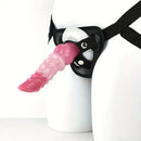 7.2in Ribbed Wolf Realistic Penis Cock Strap on Dildo Harness Belt Sex Toy