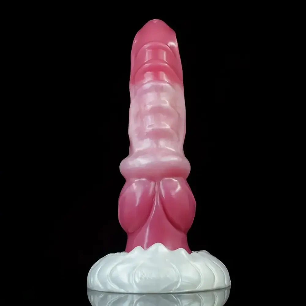 7.2in Ribbed Wolf Realistic Penis Cock Strap on Dildo Harness Belt Sex Toy