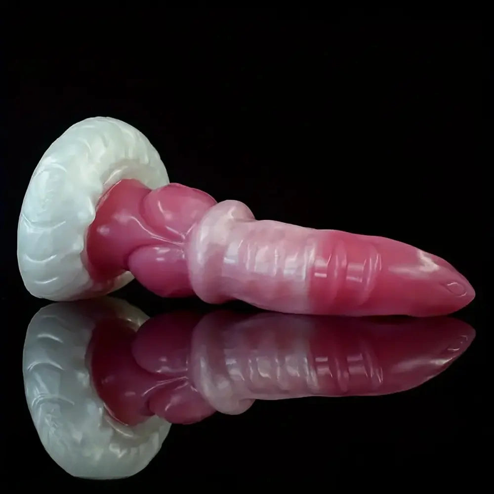 7.2in Ribbed Wolf Realistic Penis Cock Strap on Dildo Harness Belt Sex Toy