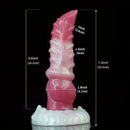 7.2in Ribbed Wolf Realistic Penis Cock Strap on Dildo Harness Belt Sex Toy