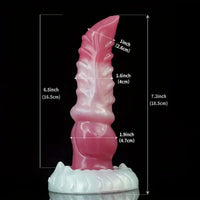 7.2in Ribbed Wolf Realistic Penis Cock Strap on Dildo Harness Belt Sex Toy