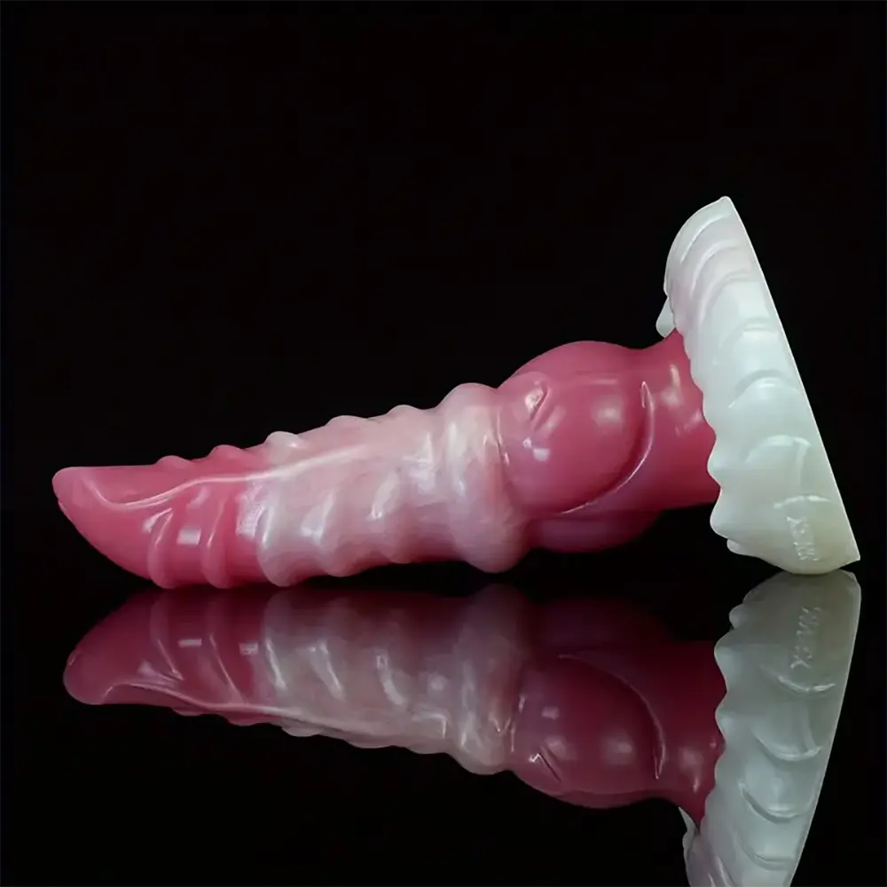 7.2in Ribbed Wolf Realistic Penis Cock Strap on Dildo Harness Belt Sex Toy