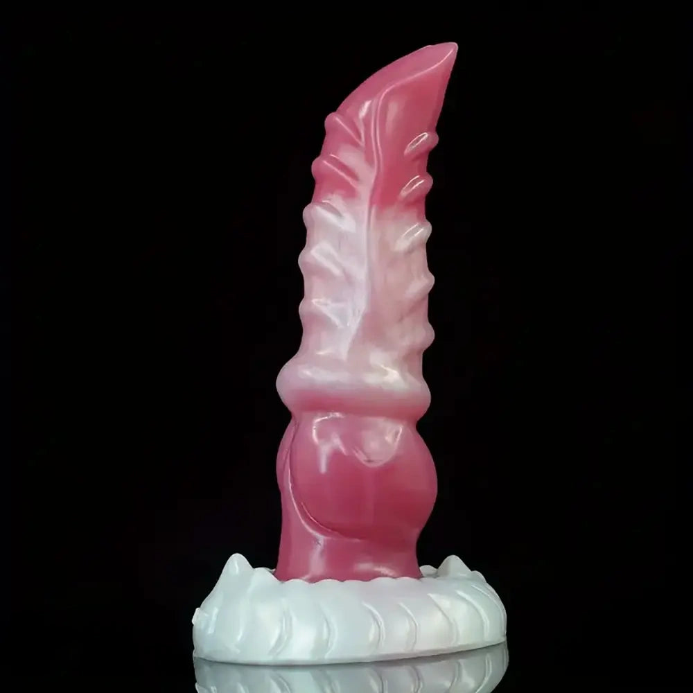7.2in Ribbed Wolf Realistic Penis Cock Strap on Dildo Harness Belt Sex Toy