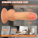 7.2in Silicone Soft Vibrating Inflatable Real Automatic Vivid Balls Dildo
